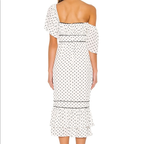 NWT Lovers + Friends Black & White Polka Dot Dress - Picture 11 of 11